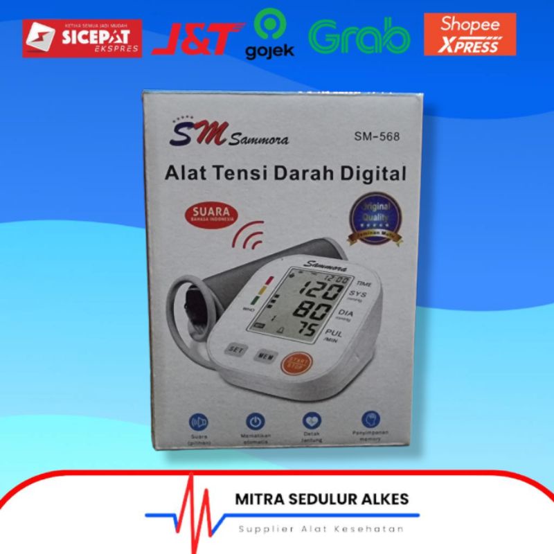 Alat Tensi Digital Sammora SM 568 Samora Plus Suara