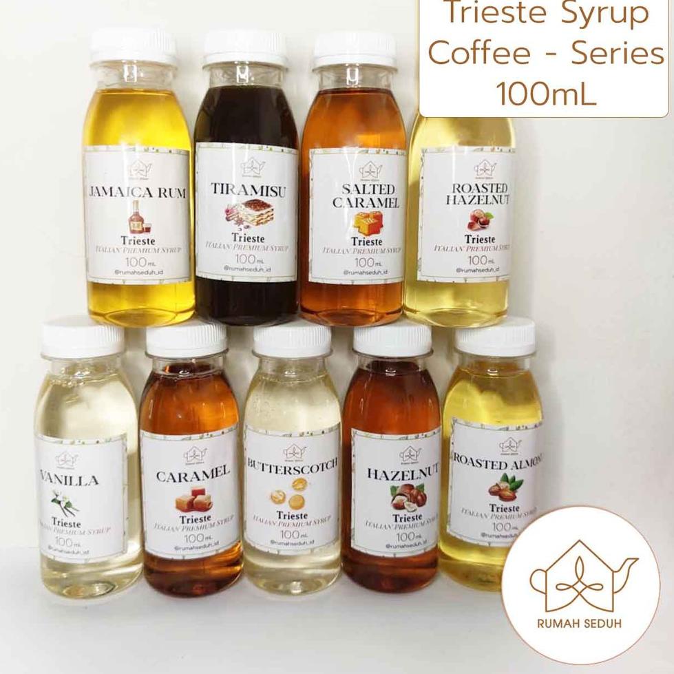 

Super Sale.. Trieste Syrup kecil 100 mL - Coffee Syrup : Caramel, Vanila, Rum, Hazelnut, Almond 0B0
