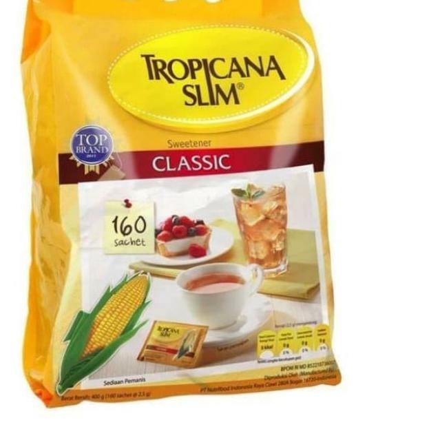 

➫ Gula Tropicana Slim Classic Sweetener 160 Sachet ✲