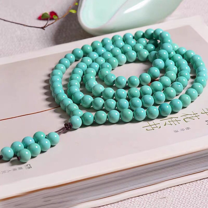 Tasbih Japamala 108 Handmade Batu Turquoise 6mm