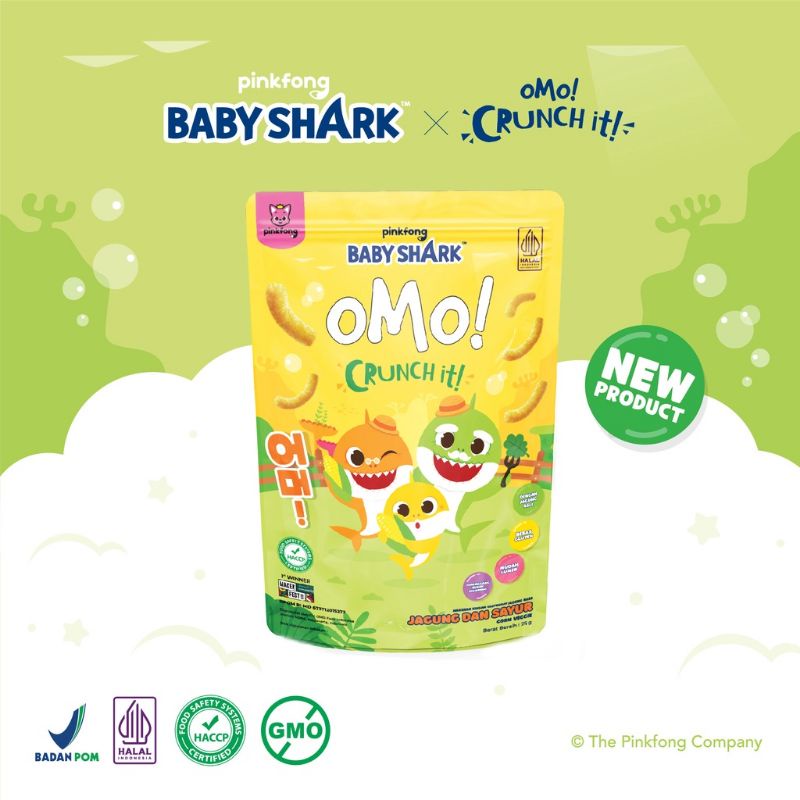 OMO! Crunch it! Healthy Snack 25 gr | cemilan bayi 9M+