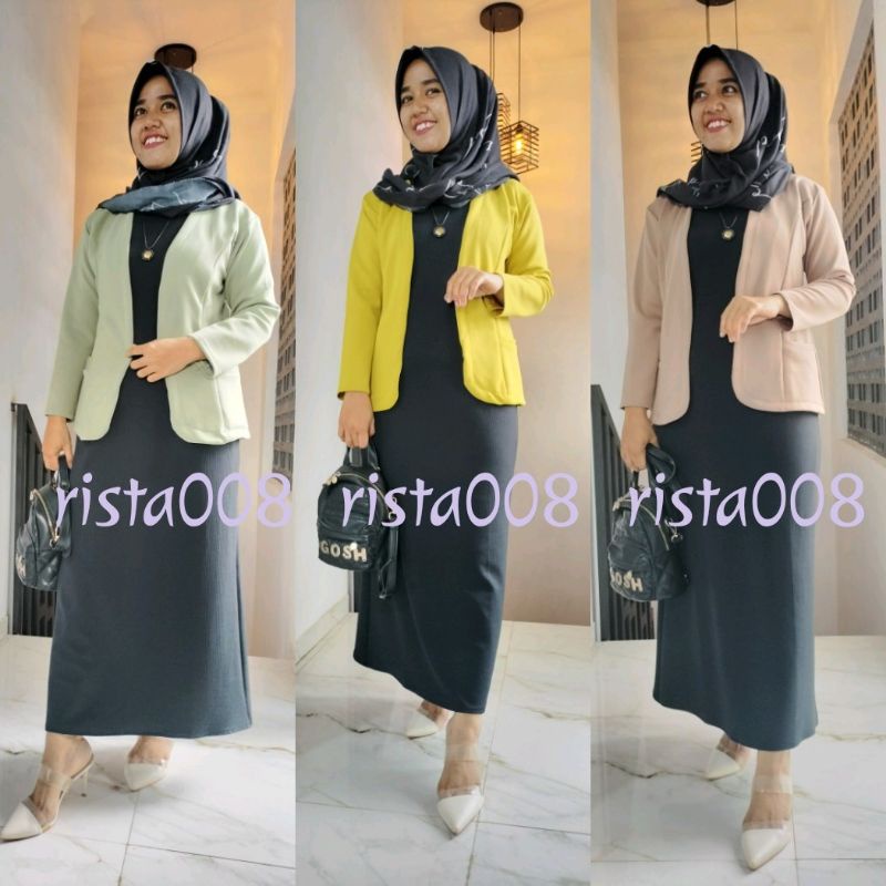 ONE SET NABILA BLEZER INNER DRESS KNIT