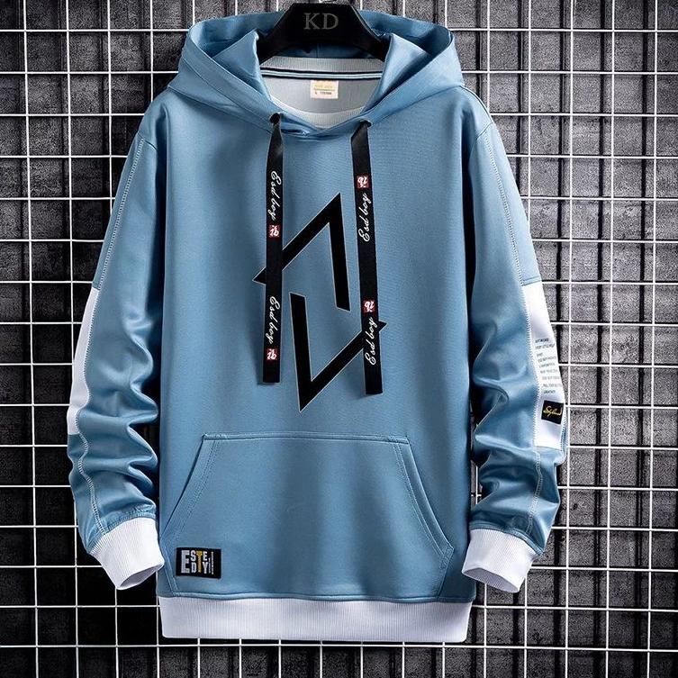 ✥ APPAREL PRIA sweater hoodie pria AV switer jaket lengan panjang bahan fleece katun ➶