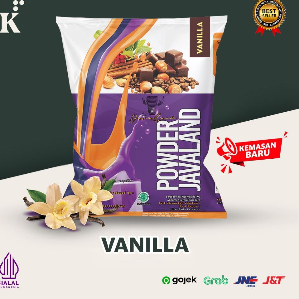 

COD✔️ Bubuk Minuman Bubble Powder Drink Rasa Vanilla White ORIGINAL Javaland 1 kg