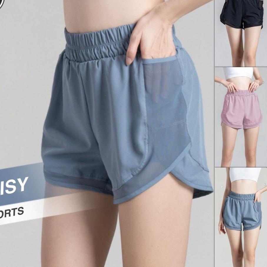 Import Terlaris SecondShape - Daisy Shorts Celana Pendek Olahraga Wanita Running Fitness Jogging Spo