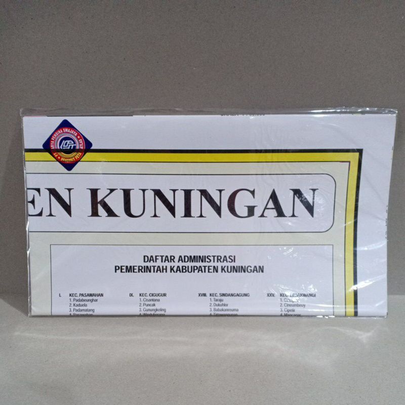 

Peta Lipat Kab.Kuningan ukuran 109x79 cm