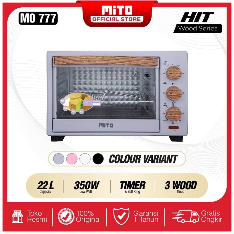 MITO Oven Listrik Low Watt 22 Liter MITO HIT MO 777 MO777