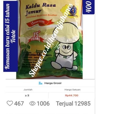 

Termurah⭐️totole kaldu rasa jamur kemasan 400 gram vegetarian halal