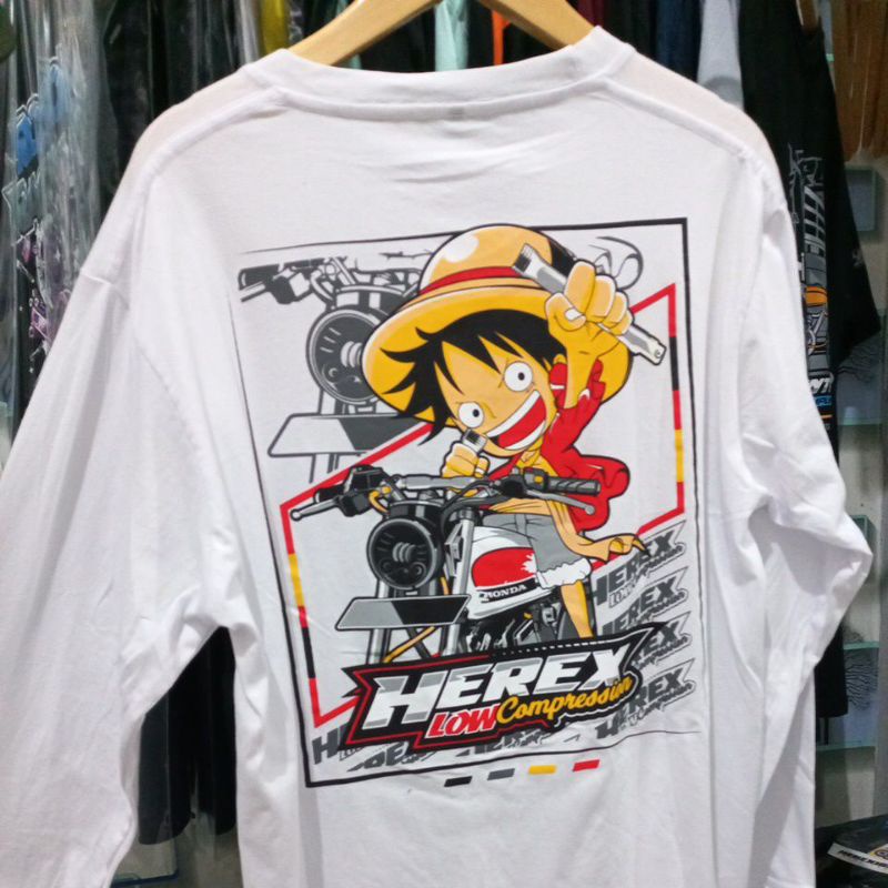 kaos herex low compresi lengan panjang