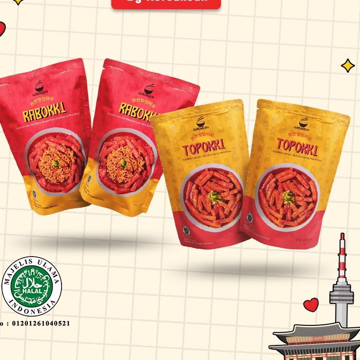 

(♥C6369] Koreakeun - Topokki + Rabokki Paket Nyetok Mix - Makanan Korea Halal Ter Worth It ( Best Seller!!! )