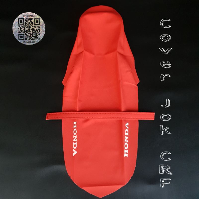 CRF Cover kulit bungkus jok standar motor trail honda crf warna merah pasir