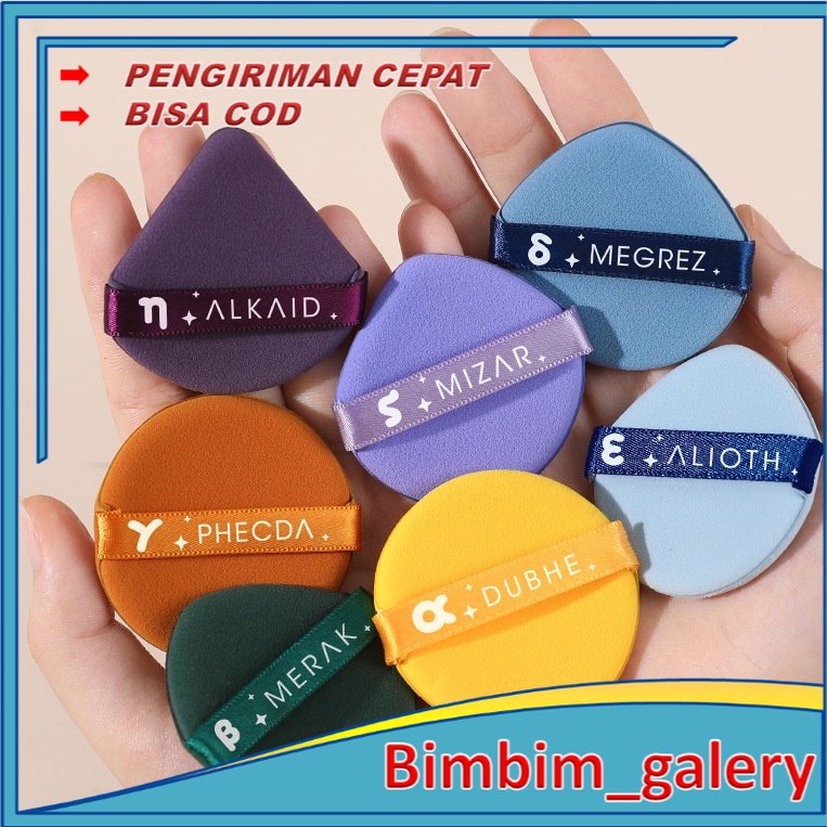 Beauty Blender Sponge Bedak / Powder Puff Foundation / Spons Puff Air Cushion Mini Fungsi Ganda