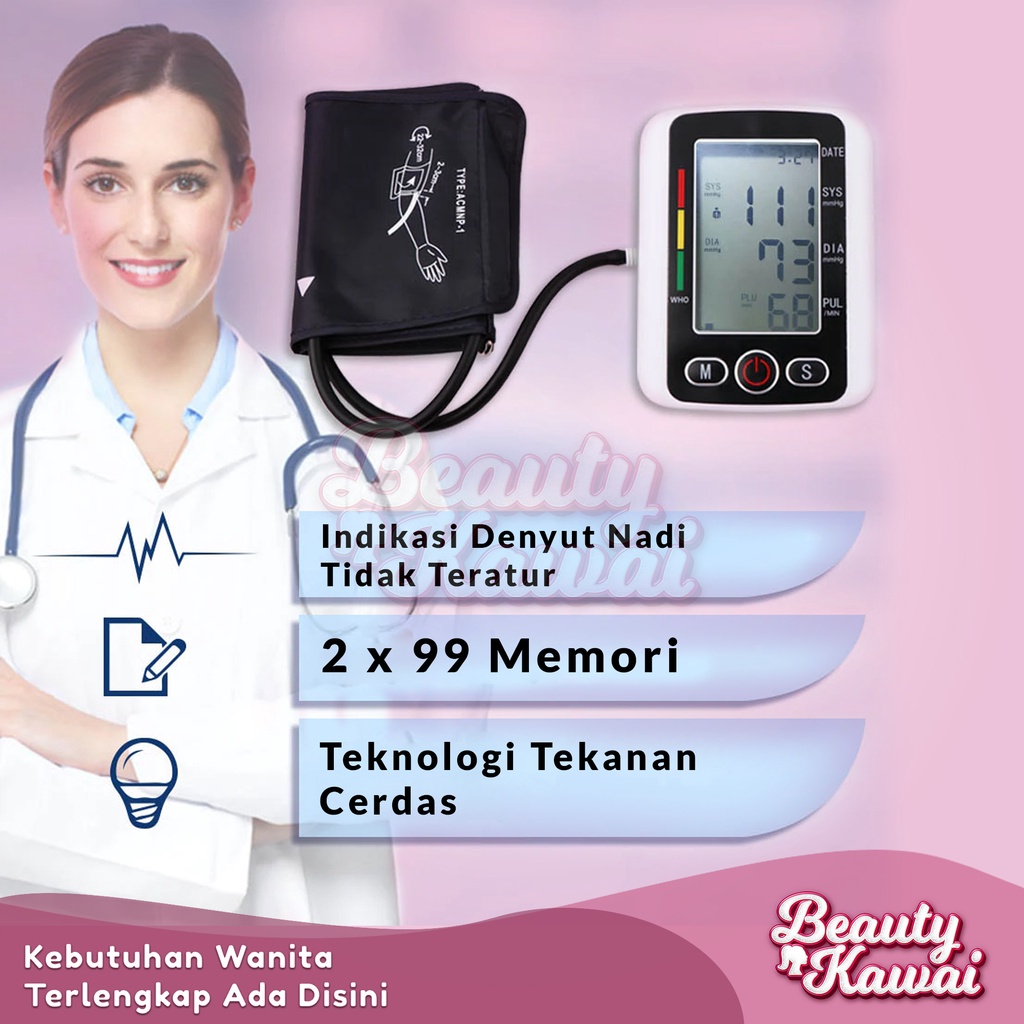 Alat Pengukur Darah Tensi Digital Otomatis Blood Pressure Monitor