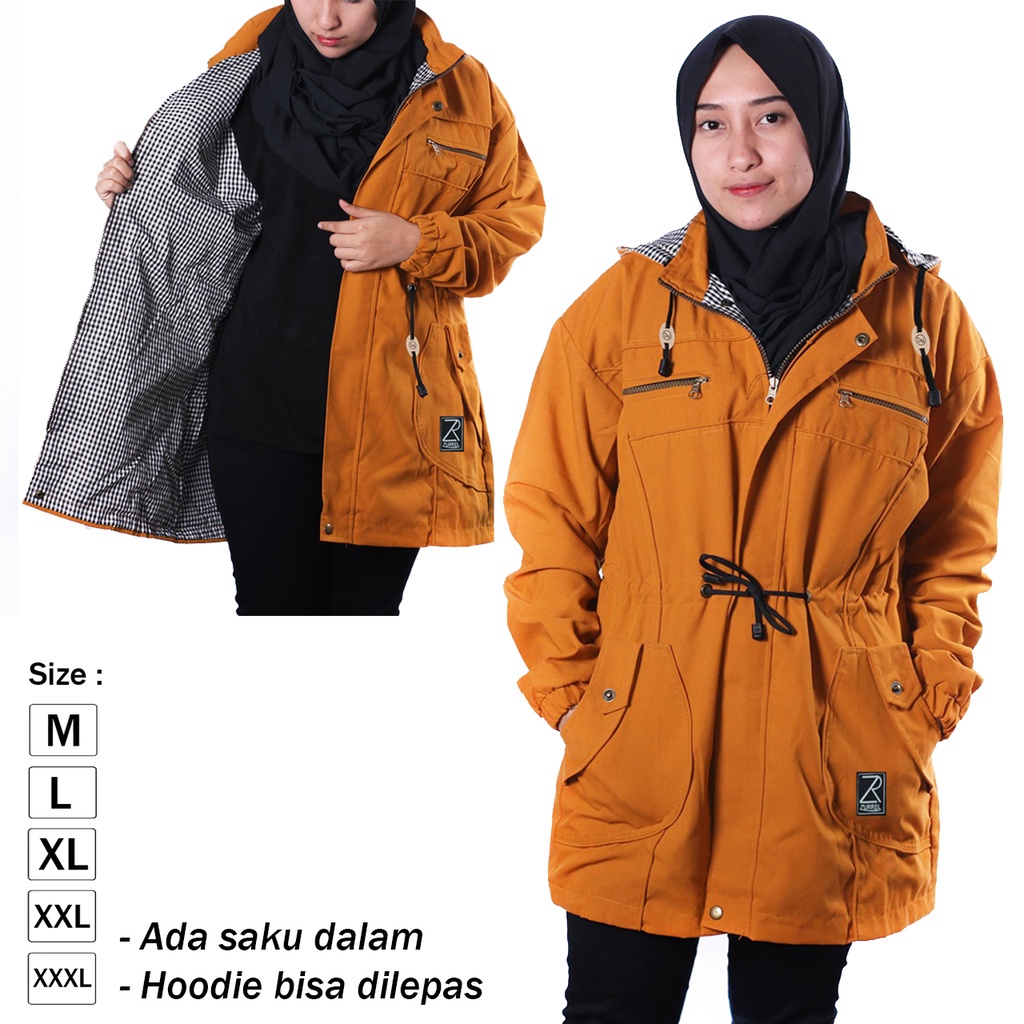 [Promo Shopee] Jaket Parka Canvas Murah / Jaket Parka Wanita