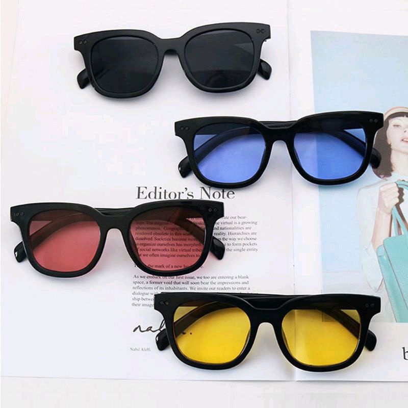 Kacamata Hitam Anti Silau dengan Lensa Warna Warni untuk Wanita dan Pria - Sunglasses, Eyewear