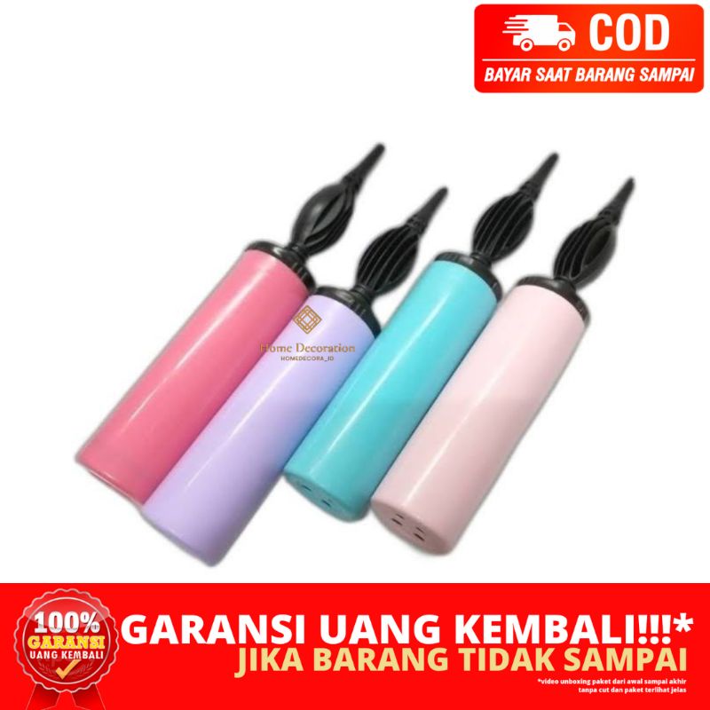(HOMEDECORA_ID) BERGARANSI POMPA BESAR BALON MANUAL TANGAN HIGH QUALITY SEMUA WARNA BISA UNTUK BALON