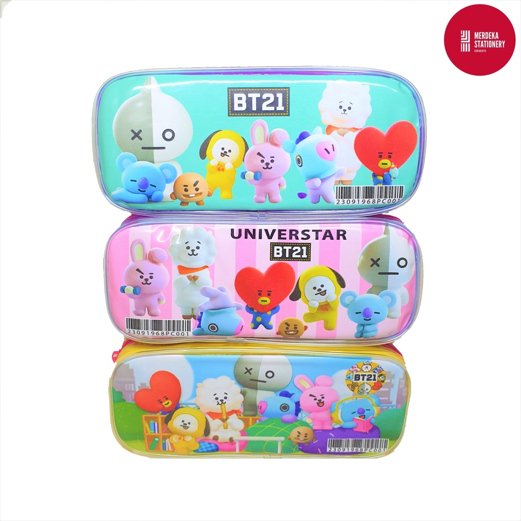 

Pencil Case/Tempat/Tepak Pensil Resleting Plastik Karakter Lucu PC001