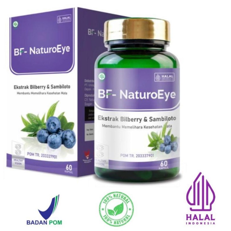

BF Naturoeye Suplemen Mata 100% natural ekstark bilberry alami