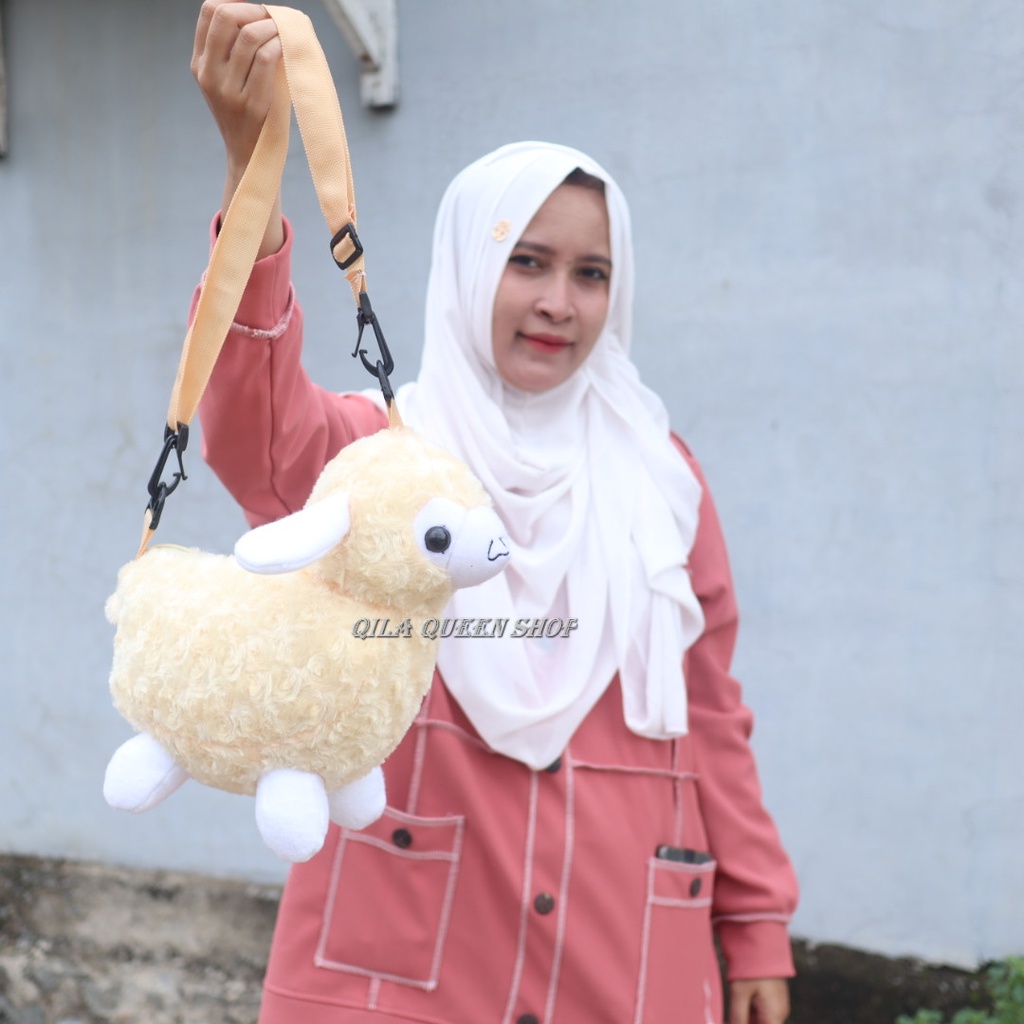 TAS BONEKA KAMBING MURAH, TERLARIS BISA COD