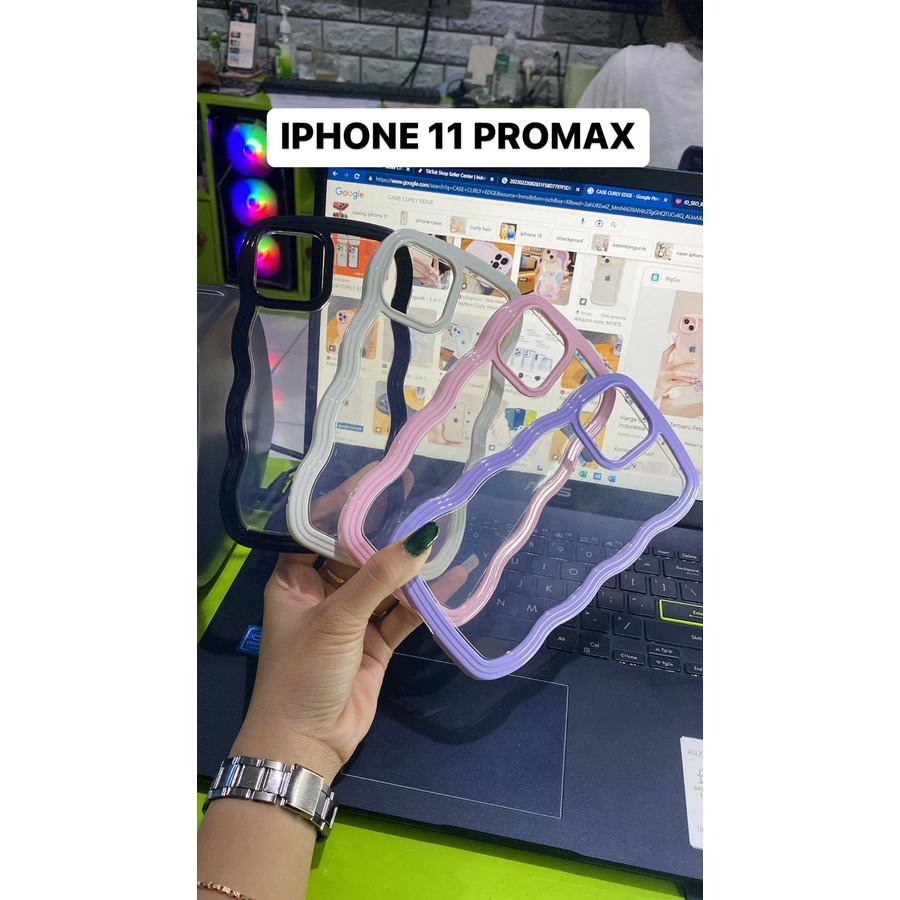 CASE  CURLY EDGE ( IPHONE 11 PROMAX ) CASE TERBARU 2023 - CENTRAL GROSIR PGC