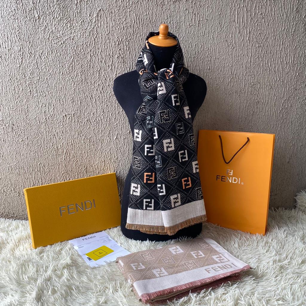 LUXY LX4065 SELENDANG WANITA SCARF / SYAL BRANDED FULL SET LENGKAP PAPERBAG + BOX + FAKEBILL IMPORT QUALITY KUALITAS PLATINUM 1:1