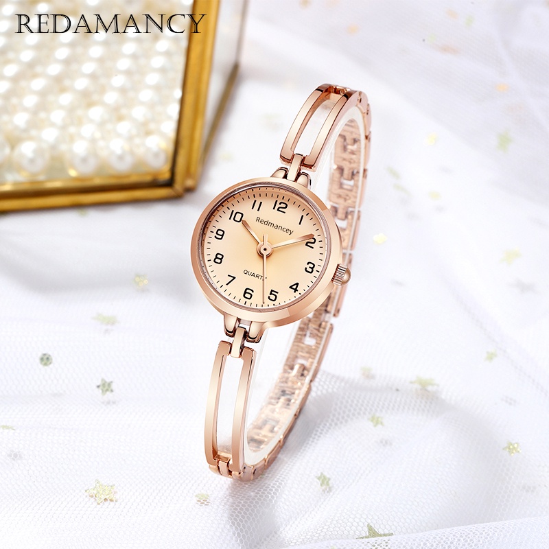 Redamancy Original Jam Tangan Wanita Anti Air Luxury Mode Jam Tangan Wanita Kecil Jam tangan kuarsa