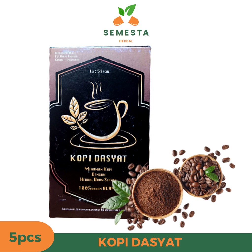 

Sirup Daker - Kopi Dasyat 100% Original - Minuman Kopi dengan Herbal Sirsak Obat Herbal Multi Khasiat