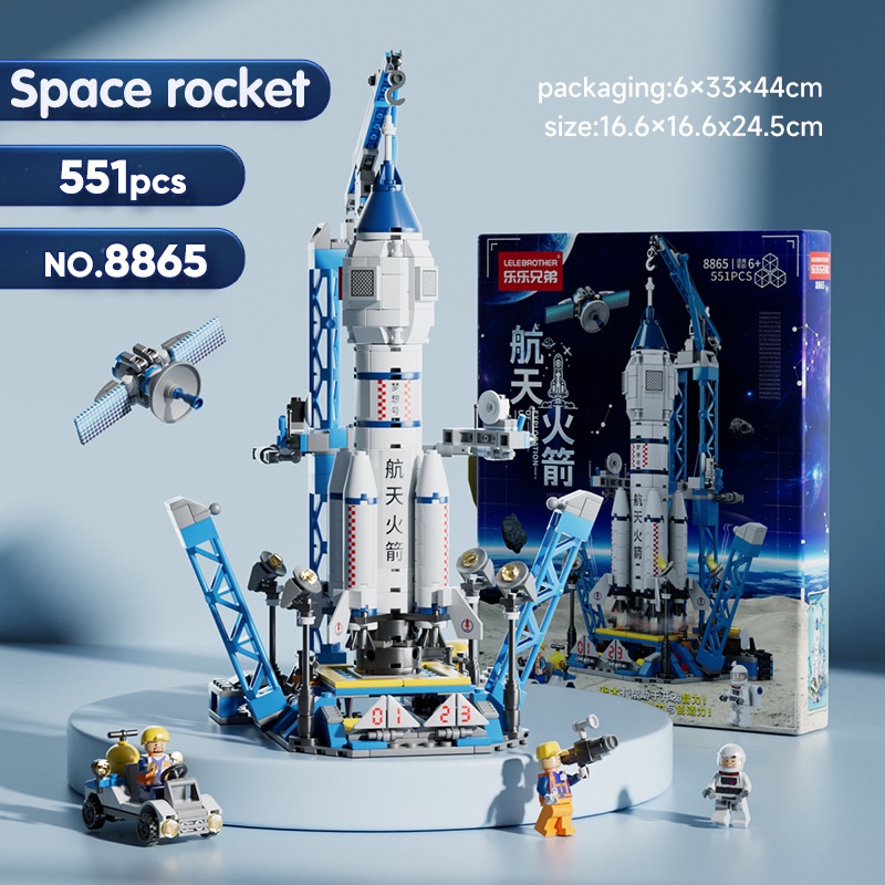 1083pcs Mainan Blok Bangunan Roket Space Shuttle Hadiah