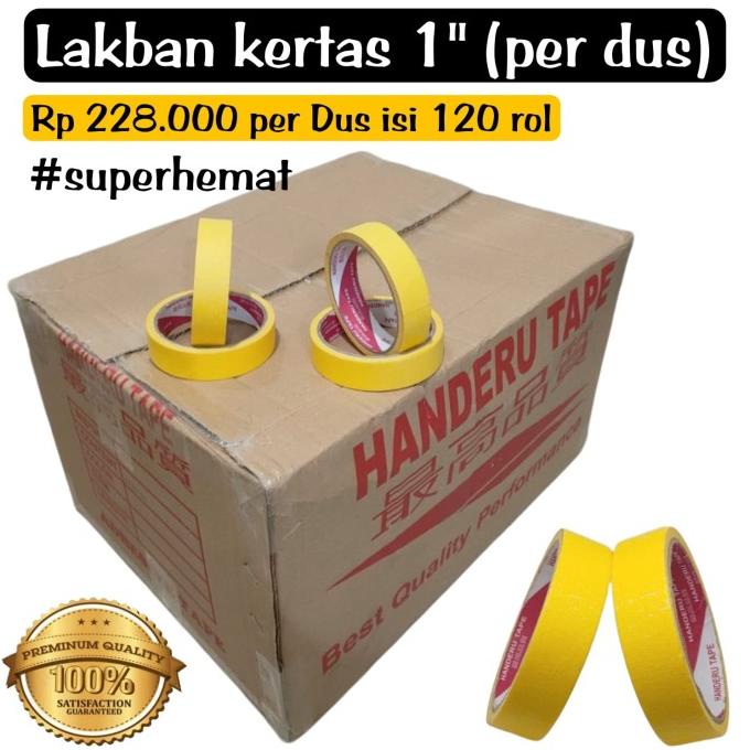 

Isolasi kertas 1" Lakban kertas 1" PER DUS