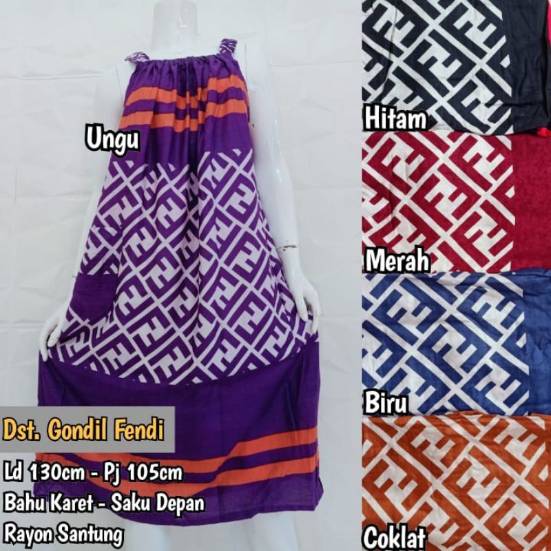 Daster Kutung Jumbo/Baju Tidur Gondil Bigsize/Daster Jumbo Tanpa Lengan