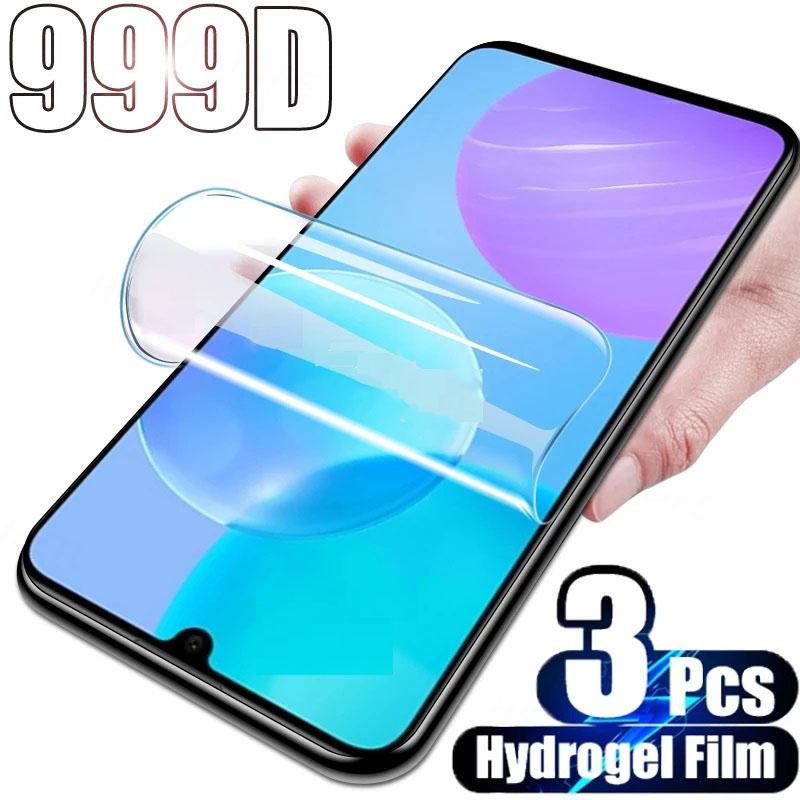 3pcs Film Hydrogel Untuk Huawei Nova Y70 Y90 Y61 9 8i 8 10 Plus SE Mate 50 40 30 Pro 5G Pelindung Layar Film HD Untuk Huawei P50 P40 P30 Pro Plus