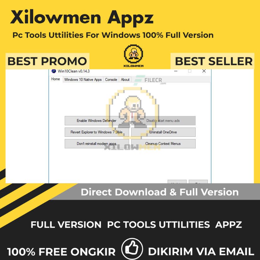 [Full Version] Win10Clean Pro PC Tools Software Utilities Lifetime Win OS