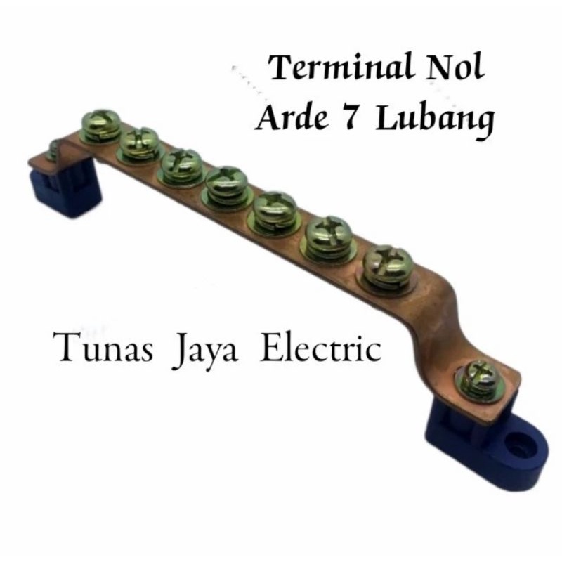 Terminal Klem Nol Arde Ground 7 Lubang (Tembaga)