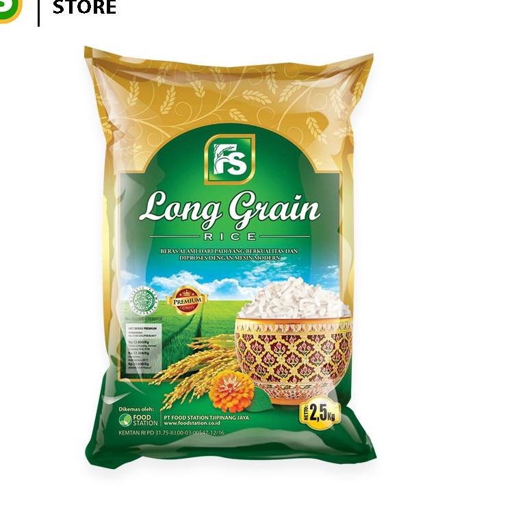 

♦ Food Station - Beras Long Grain Green 2 Pcs @ 2.5 Kg ➹
