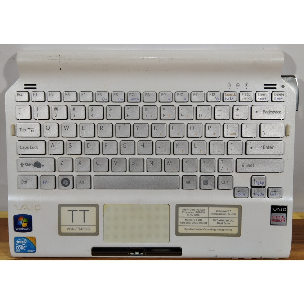 Casing Frame Keyboard Palmrest Laptop Sony Vaio PCG 4U2W VGN-TT