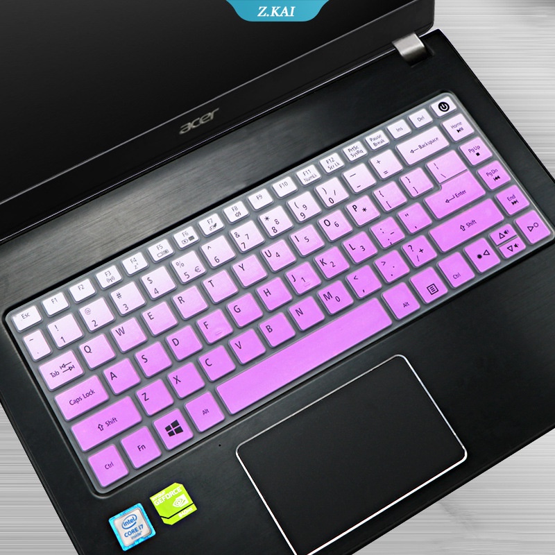 ASPIRE 14 &quot;Sarung Keyboard Tahan Air Pelindung Kulit Acer Aspire3 A314-31 ES1-433G A314 E1-410 /422 /432/470/472 ES1-411 E5-421 V3-471G Masker Keyboard Silikon [ZK]