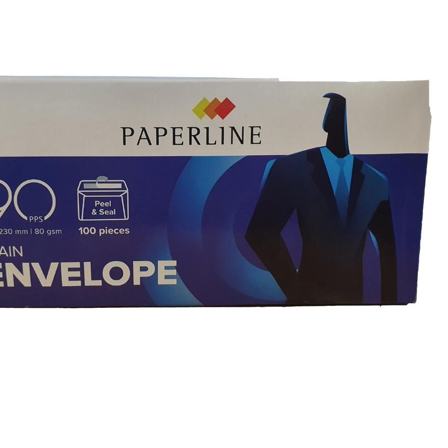 

✨TERBARU✨ Amplop DL Putih Polos PAPERLINE 90 isi 100 (110 x 220 mm) 80 Gram Gsm buruan