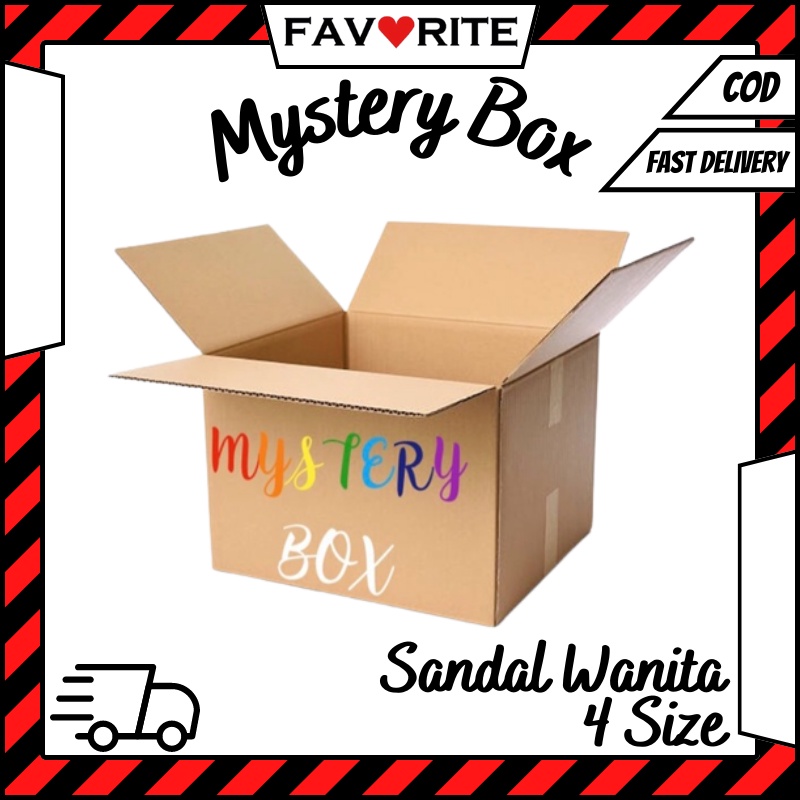 Favorite Mysteri Box Sandal Wanita 4 Size Korea Import 8001