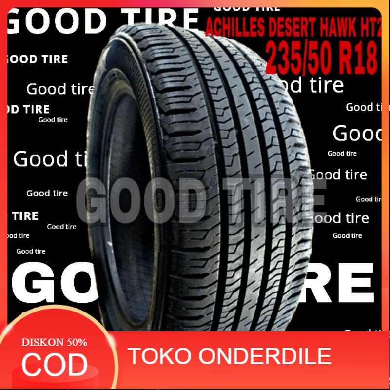ACHILLES DESERT HAWK HT2 235-50-18 R18 RING 18 COPOTAN SEKEN SECOND BEKAS BAN MOBIL VELG LEBAR INNOV