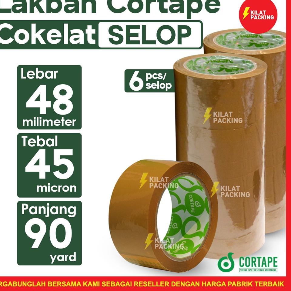 

Produk Favorit Lakban Cortape Coklat 48 mm x 90 yard Ekonomis Termurah 1 Selop