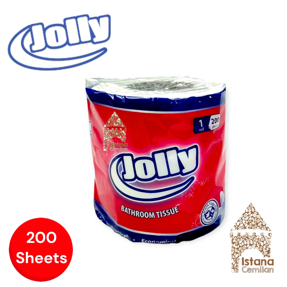 Tissue Jolly Toilet Tisu Gulung Roll Kamar Mandi 200 Sheets