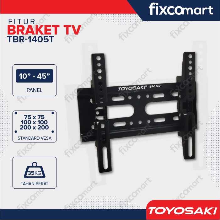 Bracket TV LCD LED 10&quot; - 45&quot; Toyosaki 1045T