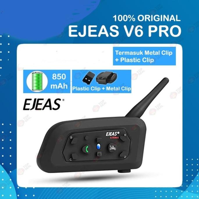 Bluetooth Intercom Helm EJEAS V6 PRO