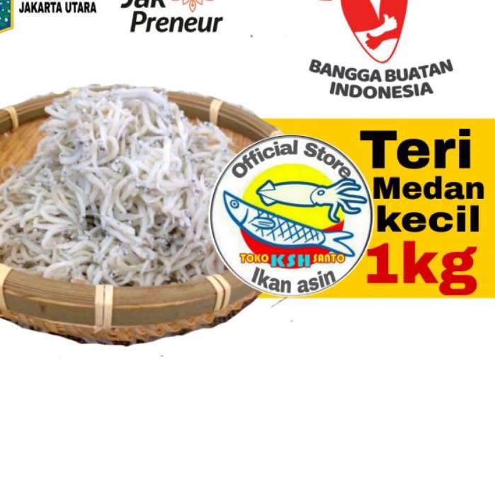 

➩ Ikan asin teri nasi medan size,kecil-1kg ۩