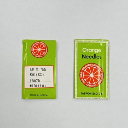 Jarum  Orange Needles Original Korea EBx755 / EB x 755 Mesin Lubang Kancing