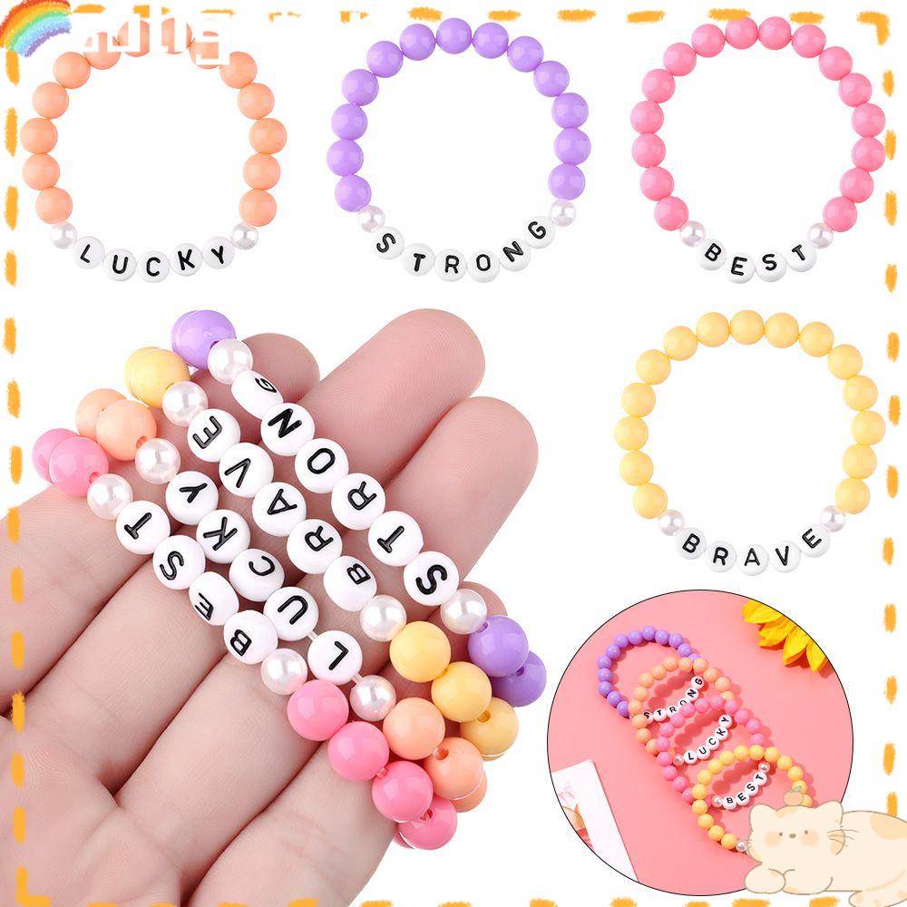 Solighter Bead Gelang Hadiah Perhiasan Gadis Plastik/resin