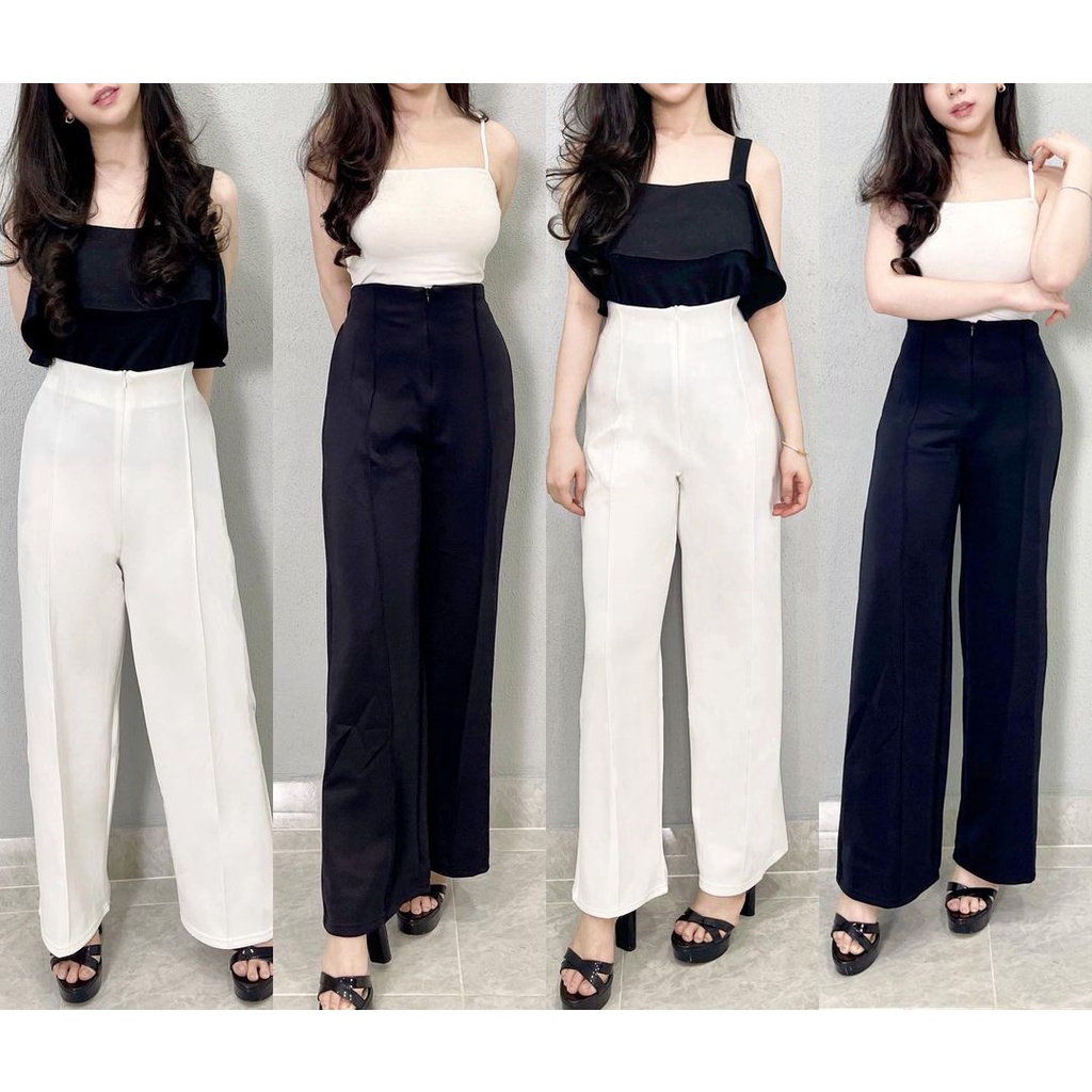 1084 BASIC CULLOTE | CELANA KULOT WANITA SCUBA PREMIUM | HIGHWAIST PANTS CULLOTE | CELANA PANJANG JUMBO