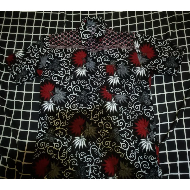 Batik pria lengan pendek bekas berkualitas bonus cd boxer cowok