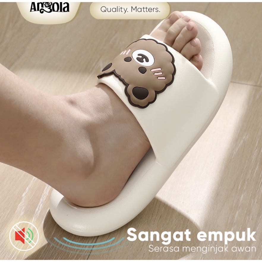 Sandal Slip-On CuteBear H08 Sandal Rumah/Kamar Mandi Slipper Strap Comfy Cowok Cewek