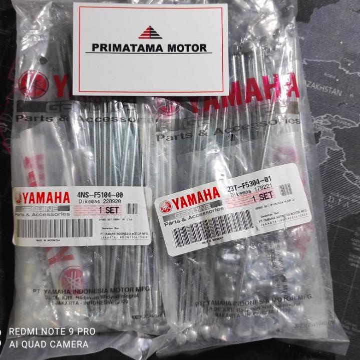 [cod]  4NS 23T JARI JARI RUJI SPOKE RING 17 VELG DEPAN BELAKANG JUPITER Z MX ALFA F1ZR FORCE ONE VEG